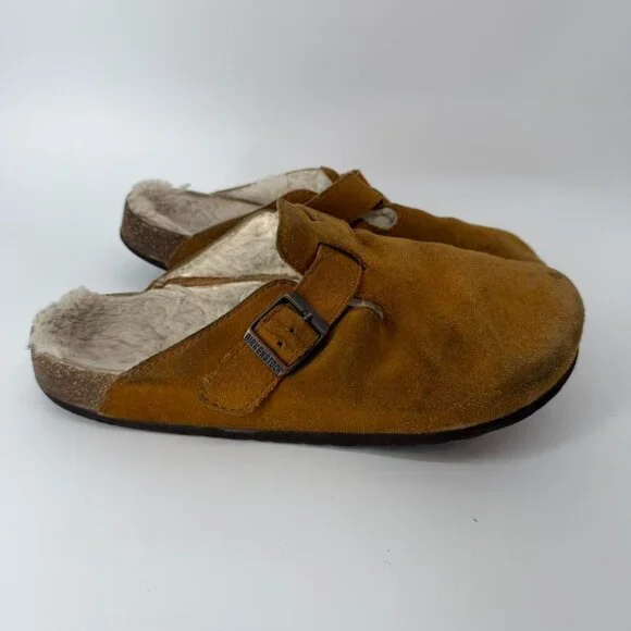 Birkenstock Brown Shearling Mules 40 US 9,5 - Picture 1 of 4